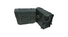 For Royal Enfield Goan Classic 350 Leather Pannier Dark Green Bags With Mounting - SPAREZO